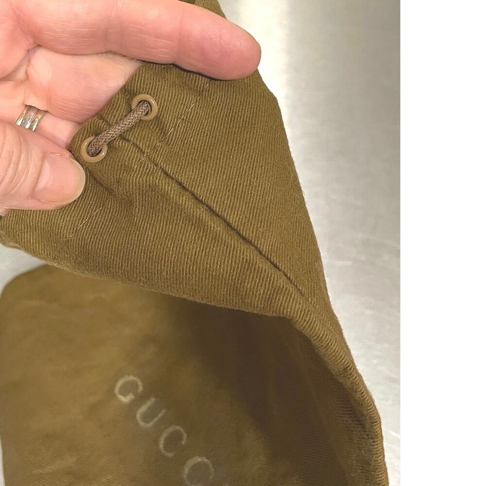 Gucci Authentic Drawstring Dust Cover Bag Brown - Picture 3 of 6